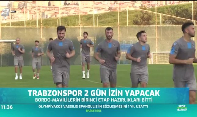 Trabzonspor 2 gün izin yapacak