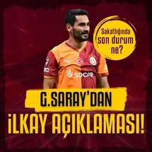 <p>Galatasaray, Bodo/Glimt maçına yapılan son antrenmanda yaşadığı sakatlık sebebiyle çıkamayan İlkay Gündoğan'ın sağlık durumuna ilişkin açıklama yaptı. İşte sarı kırmızılı kulüp tarafından yapılan bilgilendirme...</p>

<p><strong>'SAĞLIK RAPORU'</strong></p>

<p>'Bodo Glimt maçı öncesi yapılan son antrenmanda sağ arka adalesinde ağrı hisseden ve sponsor hastanemiz Acıbadem'de yapılan MR tetkiklerinde orta düzeyde strain (zorlanma ve kanama) tespit edilen futbolcumuz İlkay Gündoğan'ın tedavisine başlanmıştır.'</p>

<p><strong>3 HAFTA YOK</strong></p>

<p>Tedavisine başlanan 34 yaşındaki yıldız orta saha oyuncusunun 3 hafta sahalardan uzak kalması bekleniyor.</p>

<div class="ContentRelation ftm" data-close-button="true" relation-id="e782b240-0f2f-430a-8890-cddb404d66fb" slave-id="6c7c0c3b-b0c7-4272-bb32-7bb969a2cabe" template="76" title="galatasaray-haberi-ilkay-gundogandan-kotu-haber-o-maclari-kaciracak" type="HABER">
<div class="news-similar blue">
<div class="pic-area"><a href="/galatasaray/2025/10/23/galatasaray-haberi-ilkay-gundogandan-kotu-haber-o-maclari-kaciracak"><img src="https://iaftm.tmgrup.com.tr/ba62d0/176/105/0/0/800/477?u=https://iftm.tmgrup.com.tr/2025/10/23/galatasaray-haberi-ilkay-gundogandan-kotu-haber-o-maclari-kaciracak-1761205964728.jpeg" style="height:105px; width:176px"> </a></div>
<a class="news-title" href="/galatasaray/2025/10/23/galatasaray-haberi-ilkay-gundogandan-kotu-haber-o-maclari-kaciracak"><span class="title-wrapper"> <span> İlkay'dan kötü haber! O maçları kaçıracak </span> <span class="read-more"> <span href="/galatasaray/2025/10/23/galatasaray-haberi-ilkay-gundogandan-kotu-haber-o-maclari-kaciracak"> Devamını Oku <i class="flatWeb flaticon-next"></i> </span> </span> </span> <span class="next-news"> <span href="/galatasaray/2025/10/23/galatasaray-haberi-ilkay-gundogandan-kotu-haber-o-maclari-kaciracak"> BUNU DA OKU <i class="flatWeb flaticon-comment"></i> </span> </span> </a></div>
</div>

<p> </p>