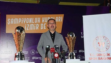 Gençlik ve Spor Bakanı Mehmet Muharrem Kasapoğlu şampiyonluk kupalarını tanıttı!