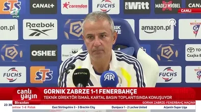 İsmail Kartal Gornik Zabrze maçı sonrası konuştu: Gelişmeye devam edeceğiz