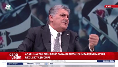 >Serdal Adalı: Hakemlerin bahis oynamasıyla ilgili inanılmaz bir rezillik yaşıyoruz