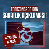 Trabzonspor'dan sakatlık açıklaması!