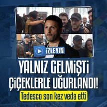 Domenico Tedesco çiçeklerle uğurlandı!