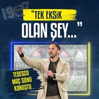 Domenico Tedesco: Tek eksik olan şey...