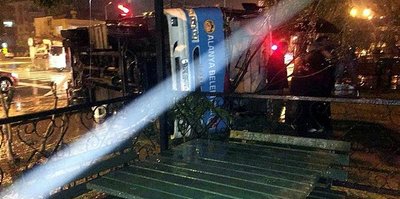 Trabzon maçı sonrası yaşanan kaza korkuttu