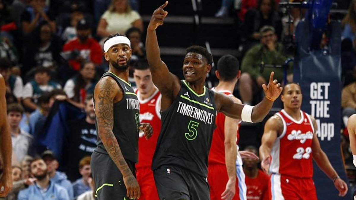 NBA'de Timberwolves, Grizzlies'i Anthony Edwards'ın 44 sayısıyla 141-125 yendi NBA'de Timberwolves, Grizzlies'i Anthony Edwards'ın 44 sayısıyla 141-125 yendi