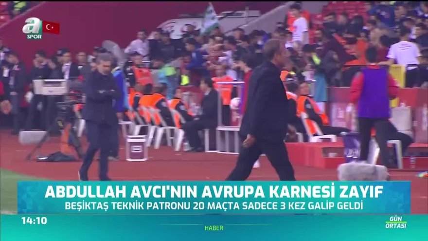 Abdullah Avcı'nın Avrupa karnesi zayıf