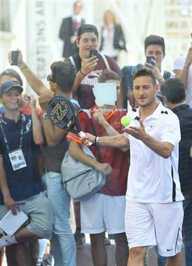 Mancini, Totti’yle tenis oynadı