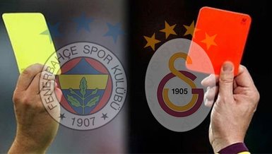 Fenerbahçe - Galatasaray derbisinde kartlar havada uçuşuyor