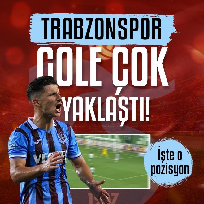 Trabzonspor gole çok yaklaştı!