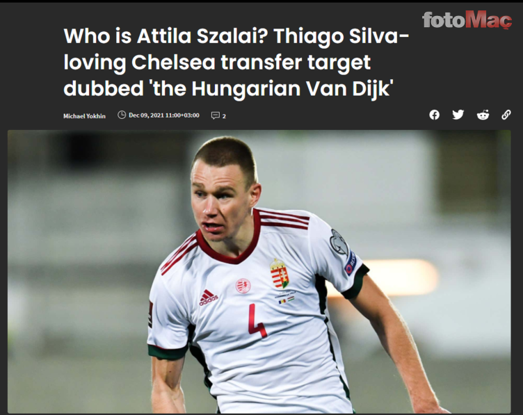 İngilizlerden Attila Szalai analizi! Virgil Van Dijk ve Thiago Silva...
