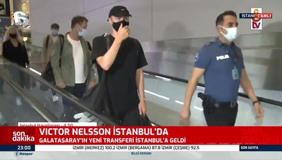 >Galatasaray'ın yeni yıldızı Nelsson İstanbul'da!