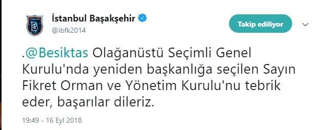 Galatasaray Dan Fikret Orman A Tebrik Son Dakika Besiktas Haberleri Fotomac