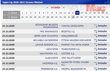 Süper Lig’de 2020/2021 sezonu fikstürü belli oldu! İşte derbi haftaları