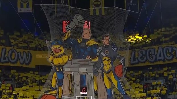 Fenerbahçeli taraftarlardan dev koreografi!