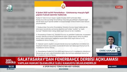 >Galatasaray'dan flaş derbisi açıklaması! F.Bahçe...
