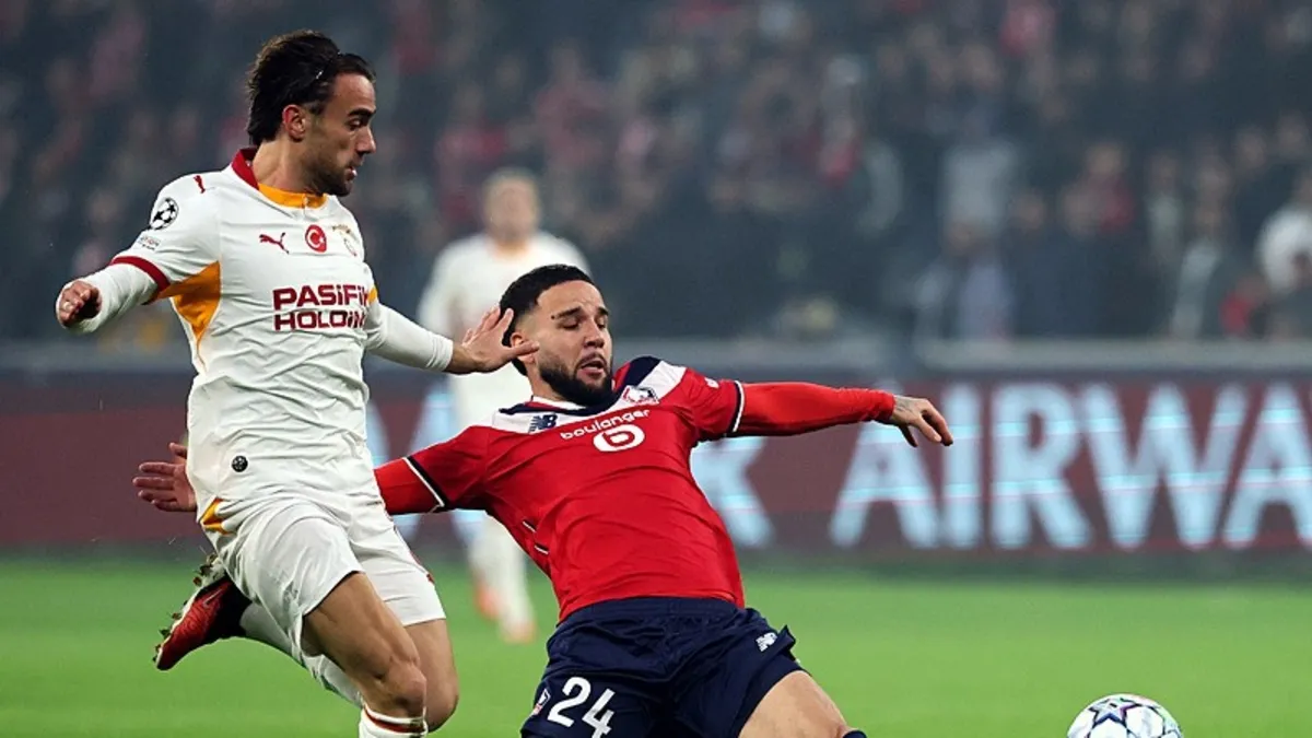 Galatasaray Lille deplasmanında gol düellosuna tutuştu