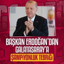 <p>Galatasaray'ın Bellona Kayserispor'u 3-0 mağlup etmesi ile birlikte Trendyol Süper Lig'de bitime iki hafta kala şampiyon kesinleşti. Cimbom'un mutlu sona ulaşmasının ardından Başkan Recep Tayyip Erdoğan, resmi sosyal medya hesabından tebrik paylaşımında bulundu.</p>

<p>Başkan Erdoğan, "2024-2025 Süper Lig Şampiyonu olan Galatasaray futbol takımını, teknik heyetini ve tüm Galatasaray camiasını yürekten tebrik ediyorum." dedi.</p>

<p><strong>İŞTE O PAYLAŞIM</strong></p>

<blockquote class="twitter-tweet">
<p dir="ltr">2024-2025 Süper Lig Şampiyonu olan Galatasaray futbol takımını, teknik heyetini ve tüm <a href="https://twitter.com/GalatasaraySK?ref_src=twsrc%5Etfw" rel="nofollow">@GalatasaraySK</a> camiasını yürekten tebrik ediyorum. <a href="https://t.co/07F8mL8LYJ" rel="nofollow">pic.twitter.com/07F8mL8LYJ</a></p>
&mdash; Recep Tayyip Erdoğan (@RTErdogan) <a href="https://twitter.com/RTErdogan/status/1924172995989299258?ref_src=twsrc%5Etfw" rel="nofollow">May 18, 2025</a></blockquote>
<script async="" src="https://platform.twitter.com/widgets.js" charset="utf-8"></script>