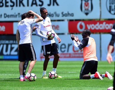 Beşiktaş’ta neşeli antrenman
