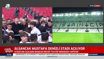>Başkan Erdoğan Alsancak Mustafa Denizli Stadı'nın açılışını yaptı!
