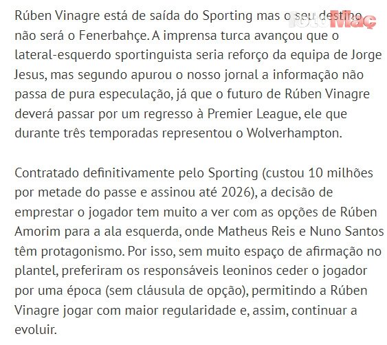 Fenerbahçe'ye Ruben Vinagre transferinde kötü haber! Yeni adresini duyurdular