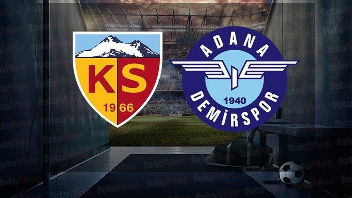 Kayserispor - Adana Demirspor maçı CANLI | Süper Lig canlı anlatım