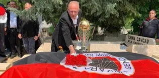 Kupa İlhan Cavcav’ın kabrinde