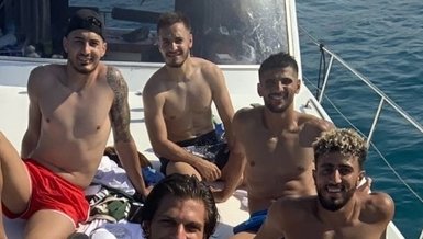 Trabzonspor'un gençleri galibiyeti tekne turu ile kutladı!