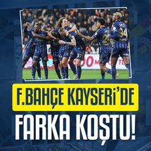 Fenerbahçe Kayseri'de 3 puanı 4 golle aldı!