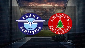 Adana Demirspor - Ümraniyespor maçı ne zaman, saat kaçta ve hangi kanalda canlı yayınlanacak? | Süper Lig