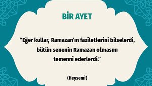 BİR AYET