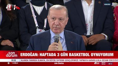 Başkan Erdoğan: Spordan kaçmak olmaz!