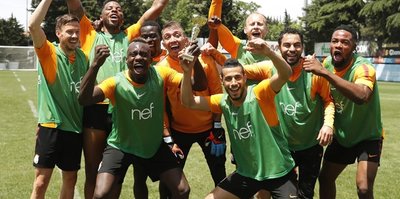 Galatasaray'da neşeli idman