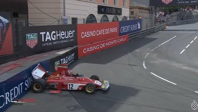 Ferrari pilotu Charles Leclerc'den gösteri sürüşünde korkutan kaza!