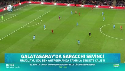 >Galatasaray'da Saracchi sevinci
