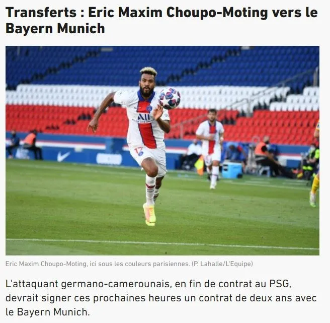 Adı Fenerbahçe ve Beşiktaş ile anılan Choupo Moting Bayern Münih'e transfer oluyor! - 1