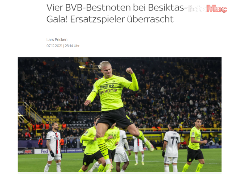 Alman basını Borussia Dortmund Beşiktaş maçını böyle gördü