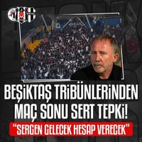 Beşiktaş tribünlerinden sert tepki!