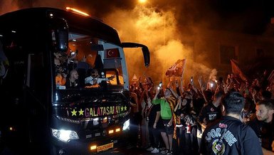 Galatasaray'a Florya'da coşkulu karşılama