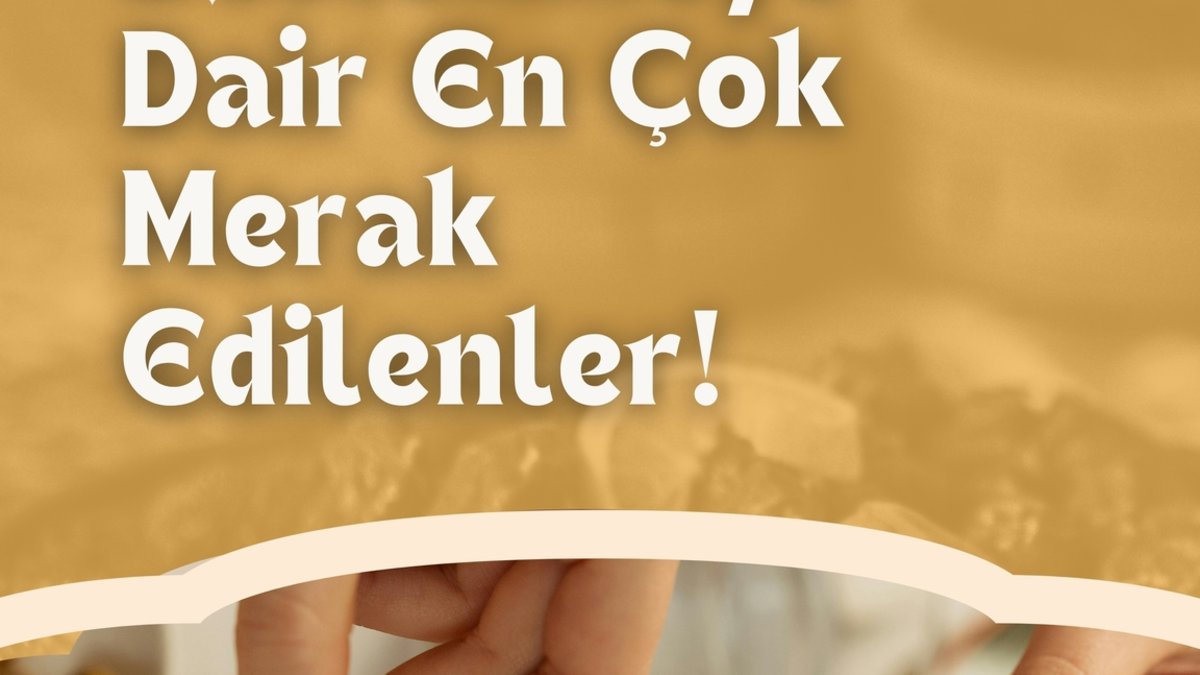 Ramazan'da nasıl beslenmeliyiz?