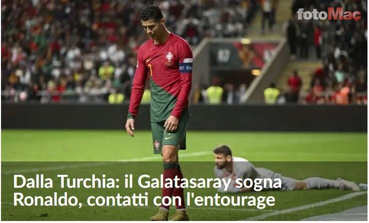 Fotomaç yazdı dünyada yankılandı! Galatasaray ve Ronaldo transferi...