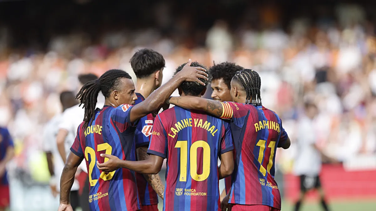 Valencia'yı yenen Barcelona 4'te 4 yaptı!