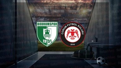 Bodrum FK - Çorum FK maçı CANLI İZLE | Bodrumspor - Çorumspor maçı izle
