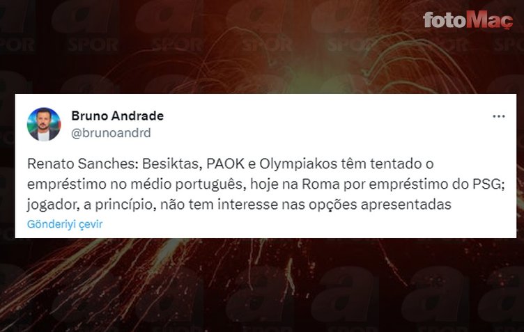 Renato Sanches'ten Beşiktaş'a transfer cevabı!