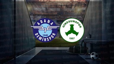 Adana Demirspor - Giresunspor maçı ne zaman, saat kaçta ve hangi kanalda canlı yayınlanacak? | Spor Toto Süper Lig