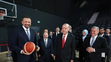 Basketbol Gelişim Merkezi’nde ilk basket Başkan Erdoğan'dan!