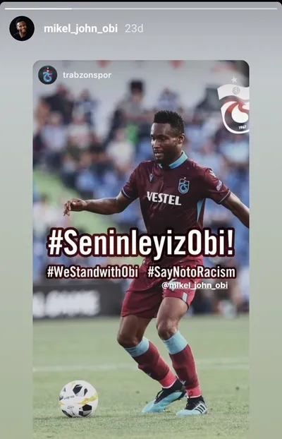 Trabzonsporlu futbolculardan Obi Mikel'e destek - 4
