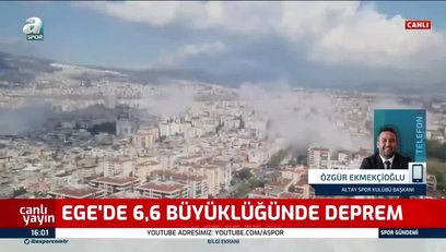 >Altay Başkanı depreme canlı yayında yakalandı!