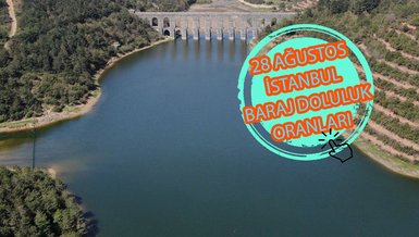 BARAJ DOLULUK ORANLARI - İstanbul baraj doluluk oranı İSKİ 28 Ağustos rakamları