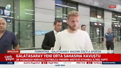 >Galatasaray'ın yeni transferi Fredrik Midtsjö İstanbul'da!